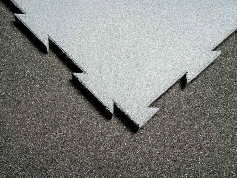 Interlock Rubber Tiles Grey