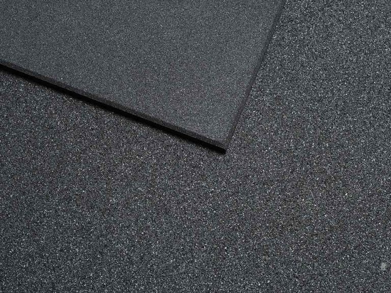 Plain Premium Gym Flooring Black 2